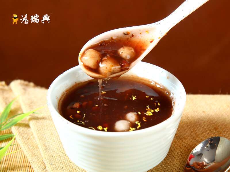 古法桂花红豆沙圆子羹
